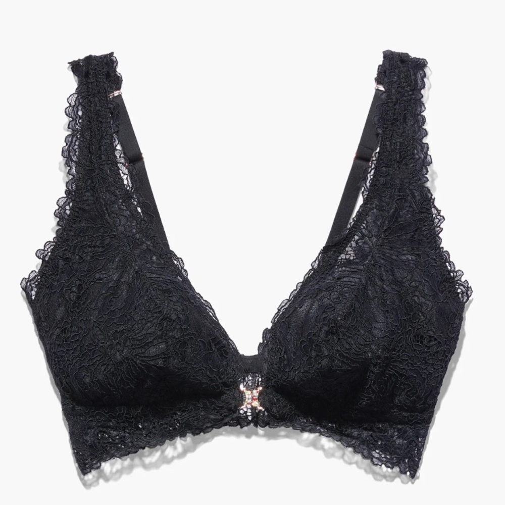 SAVAGE FENTY CORDED LACE FRONT CLOSE BRALETTE 3x new  women’s bra